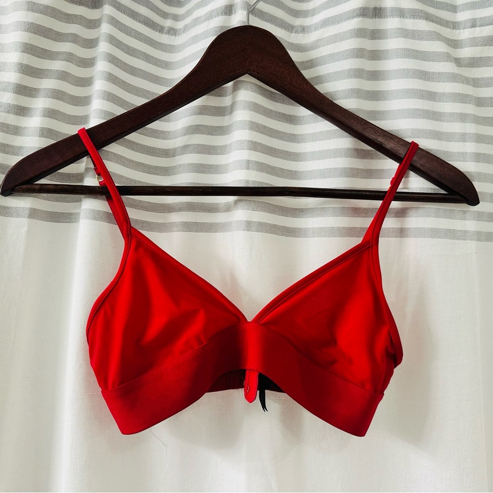 Pepper Vibrant Red Underwire Bra with Adjustable Straps